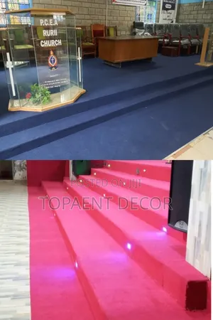 Delta Nevy Blue And Red Church Pulpit Supply And Fit Walltowall Carpet