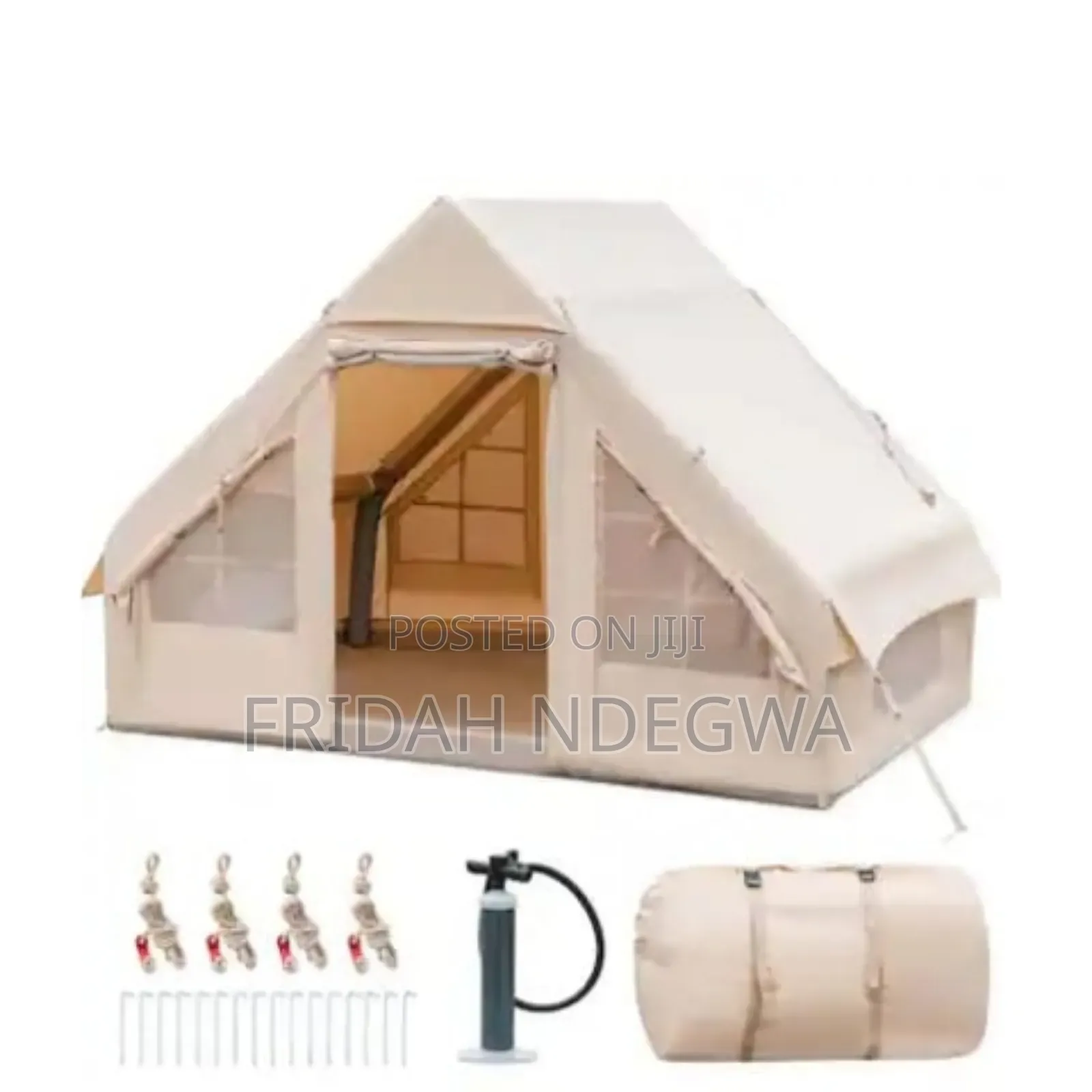 Inflatable Camping Tent With Pump, Glamping Tents, Easy Setup
