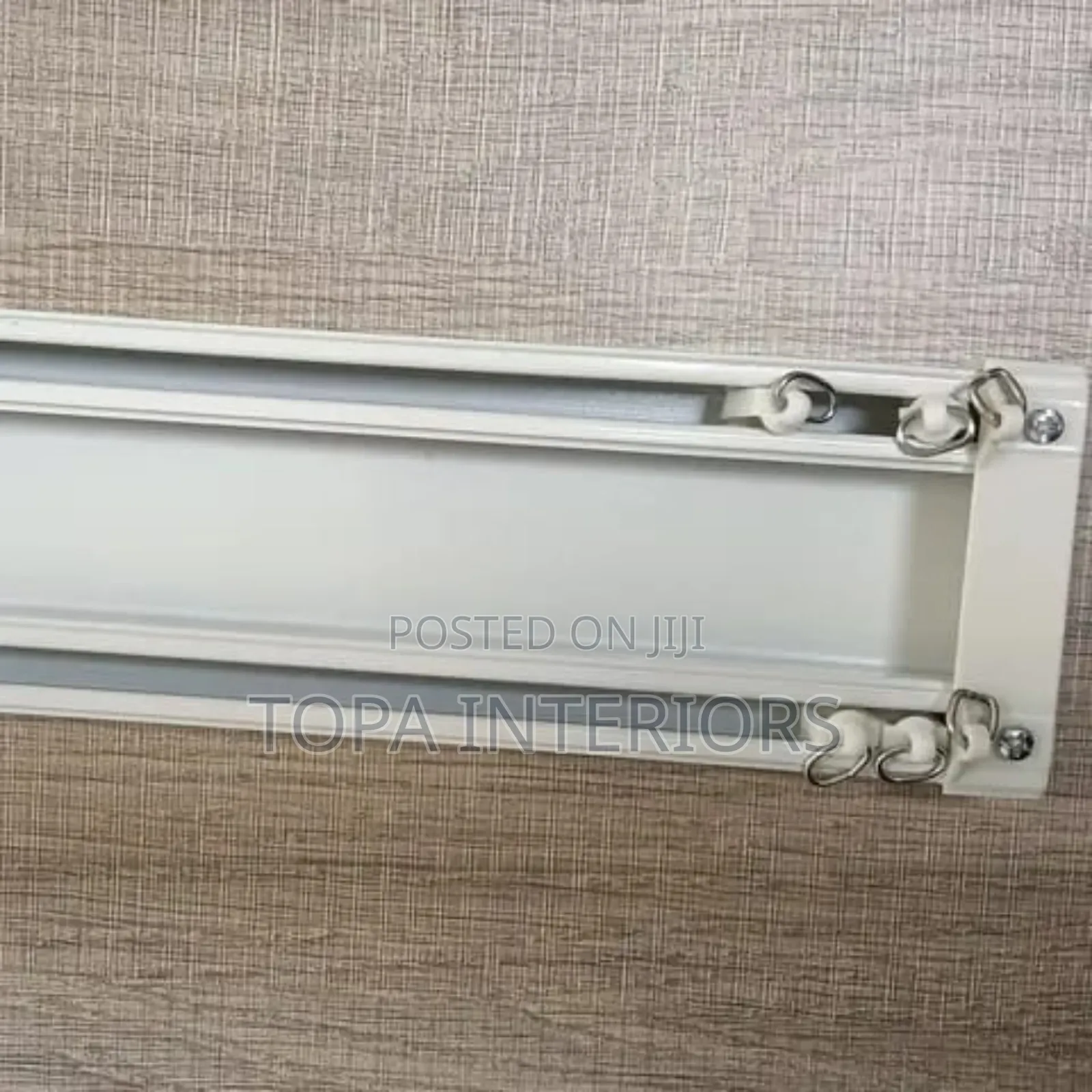 Heavy Duty Ceiling Mounted Double Track Curtain Rail Per Metre