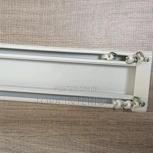 Heavy Duty Ceiling Mounted Double Track Curtain Rail Per Metre