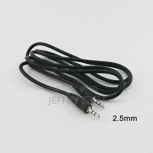 2.5mm 3 Pole Male to Male Stereo Aux Audio Extension Cable Nickel Plat