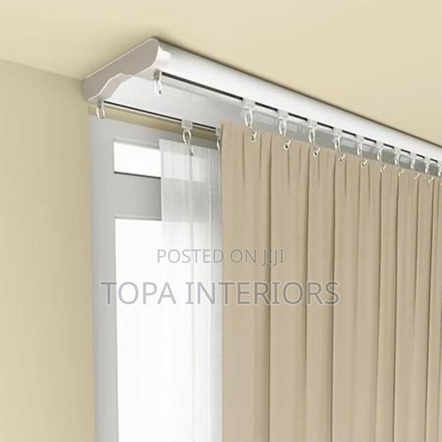 Double Row Heavy Duty Double Curtain Rail Track Per Metre