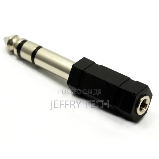 3.5mm (3.5 Mm) Mono Socket to 6.35mm Stereo Jack Converter Adapter