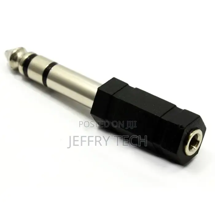 3.5mm (3.5 Mm) Mono Socket to 6.35mm Stereo Jack Converter Adapter
