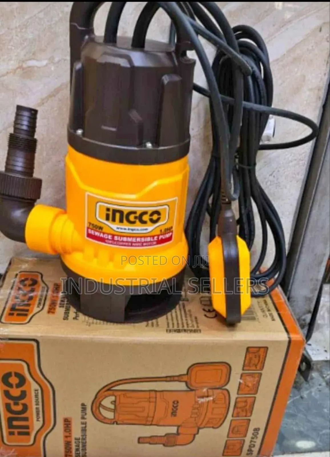 Powerful 1hp Ingco Submersible Pump (Shallow Well)