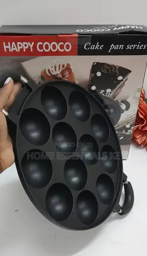 *12holes Non Stick Round Vitumbua Pan With Lid