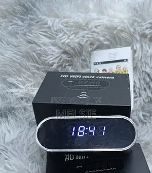 Table Clock Wi-Fi Nanny Camera Wi-Fi Clock Hidden CCTV Camera
