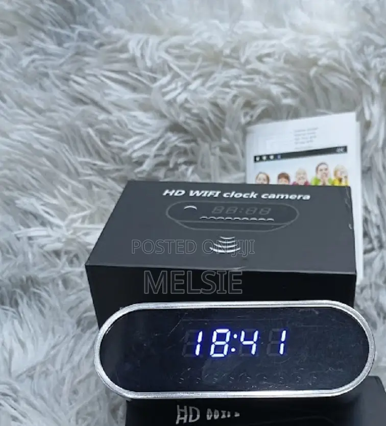 Alarm Clock Camera Table Wifi Spy Hidden Nanny Cam - Motion Detector