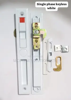 Single-Phase, Keyless Sliding Door Lock.
