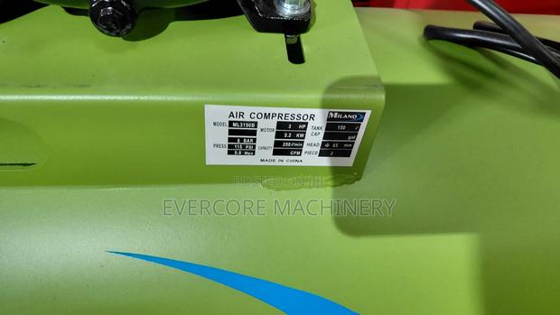 Milano Italia 2 Piston 150litres Air Compressor Single Phase. - thumbnail 2