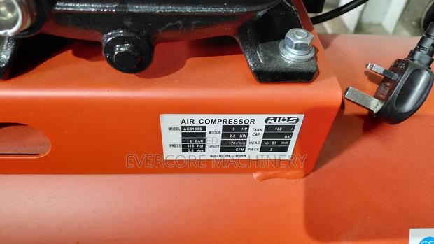 Electric 100litres Air Compressor 3hp Heavy Duty. - thumbnail 2