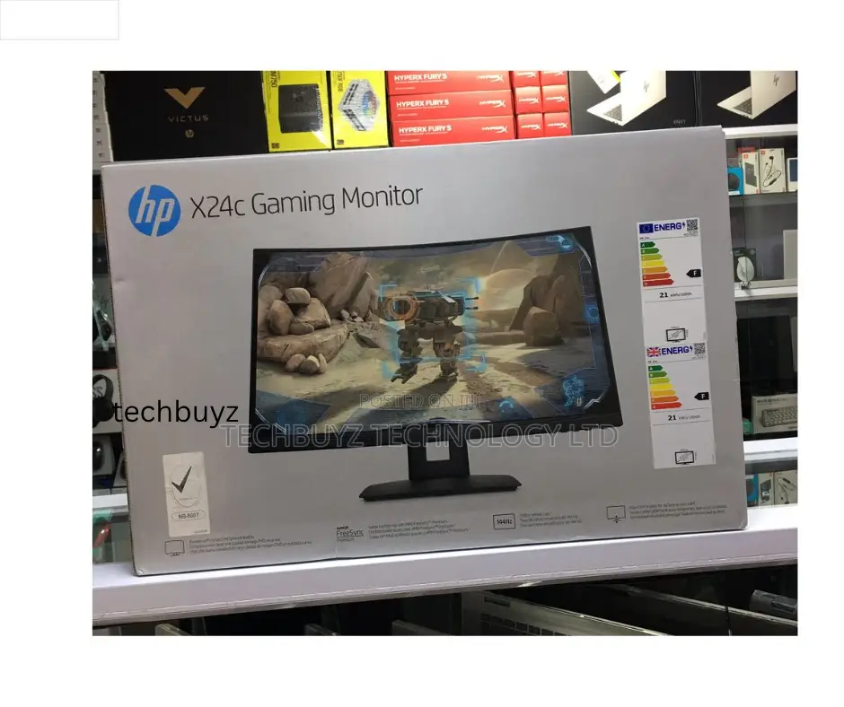 Hp X24c 23.6" Fhd Curved Gaming Monitor, 1920x1080, 16:9, 144hz,