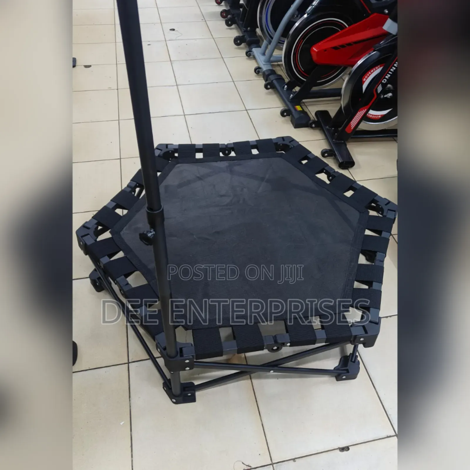 Foldable Trampoline With a Handle