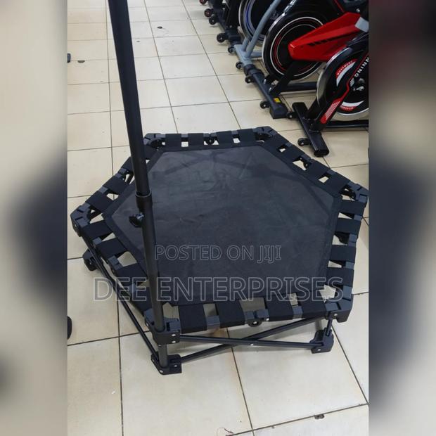 Foldable Trampoline With a Handle