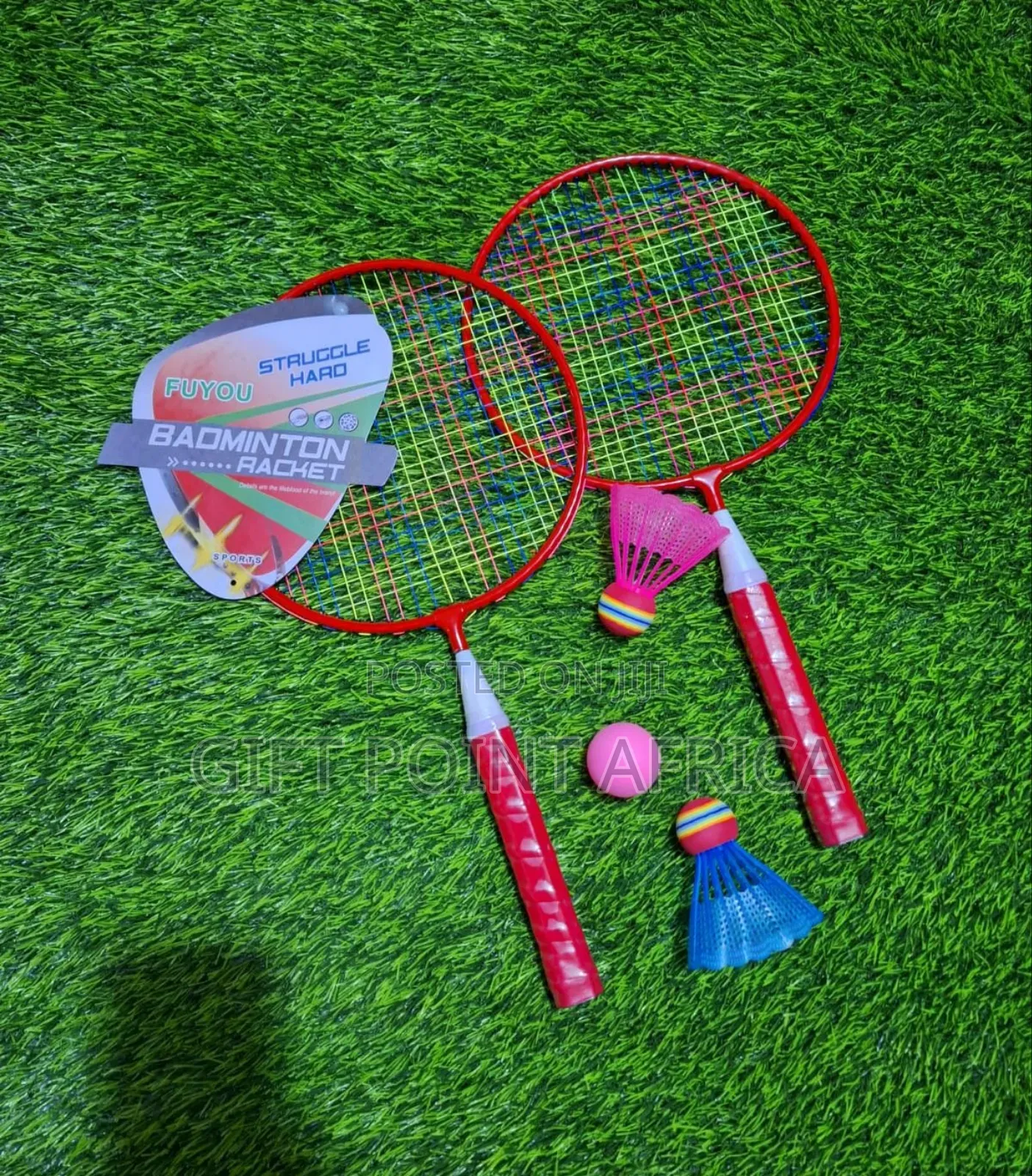 A Set Of 2pcs Badminton Rackets For Kids