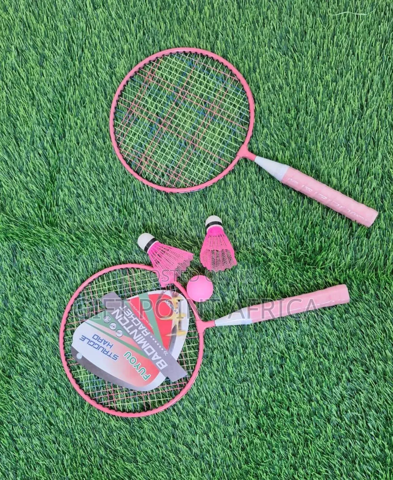 A Set Of 2pcs Badminton Rackets For Kids
