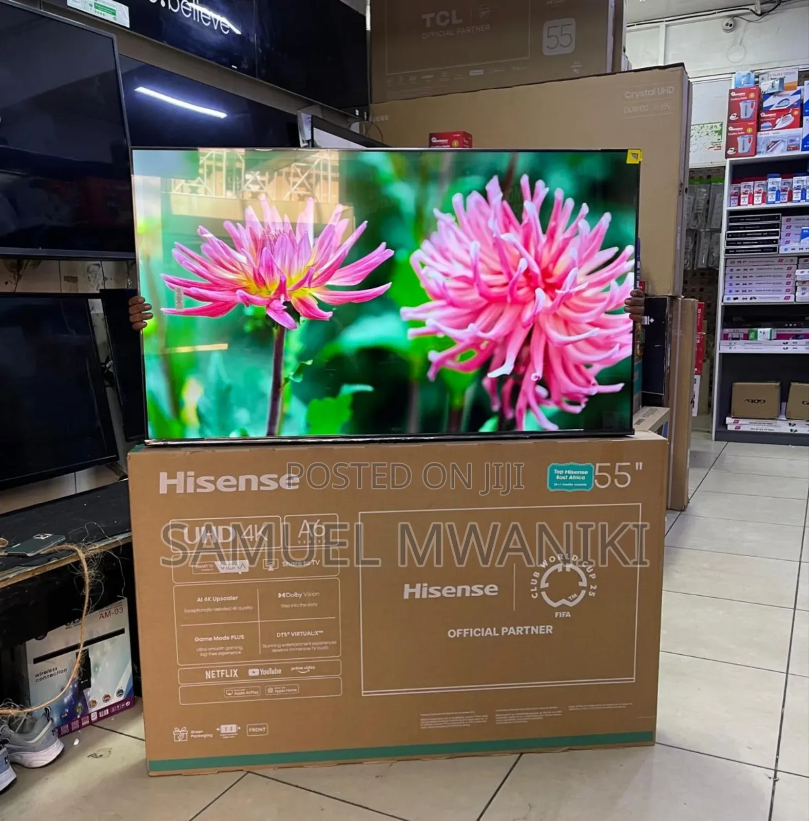 Hisense 55" Uhd Smart Tv Bluetooth, Voice Command A6q Latest Model