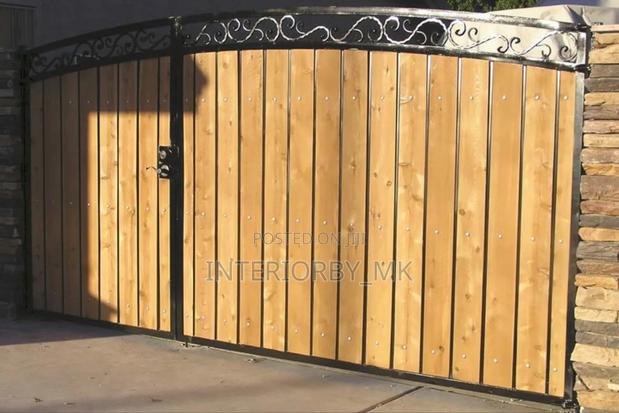 Heavy Steel Security Swing Gate for Homes