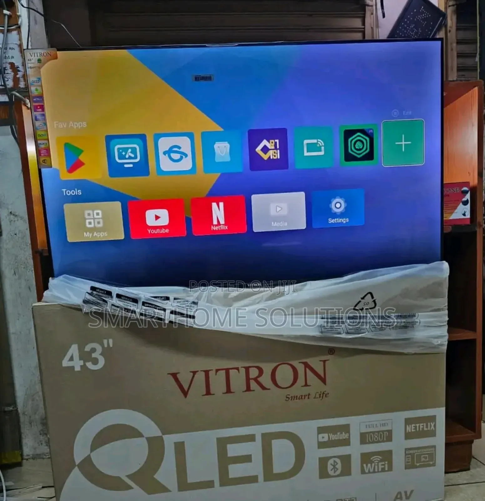 Vitron 43 Inches Qled Smart Android Frameless
