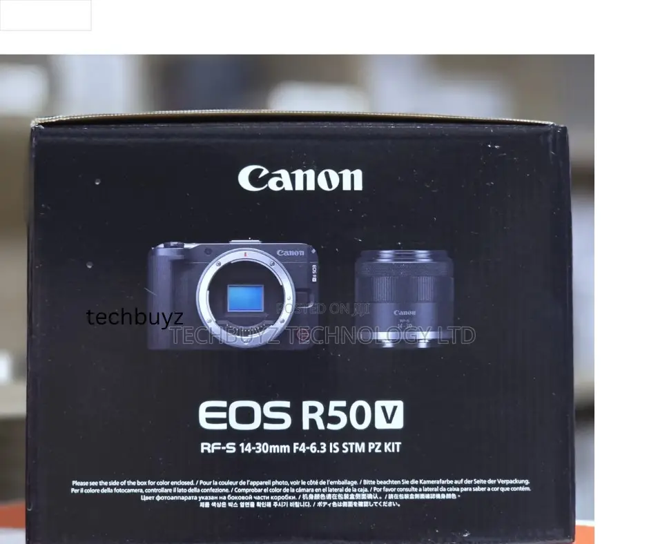 Canon Eos R50 V Mirrorless Camera With Rf-s14-30mm F4-6.3 Is Stm Kit