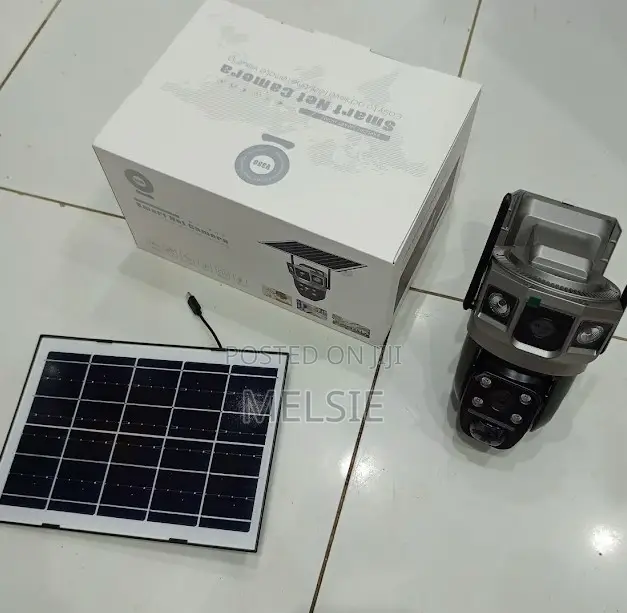 PTZ Solar Sim Card Solar Camera V380 Pro Dual Lens CCTV Camera . . .