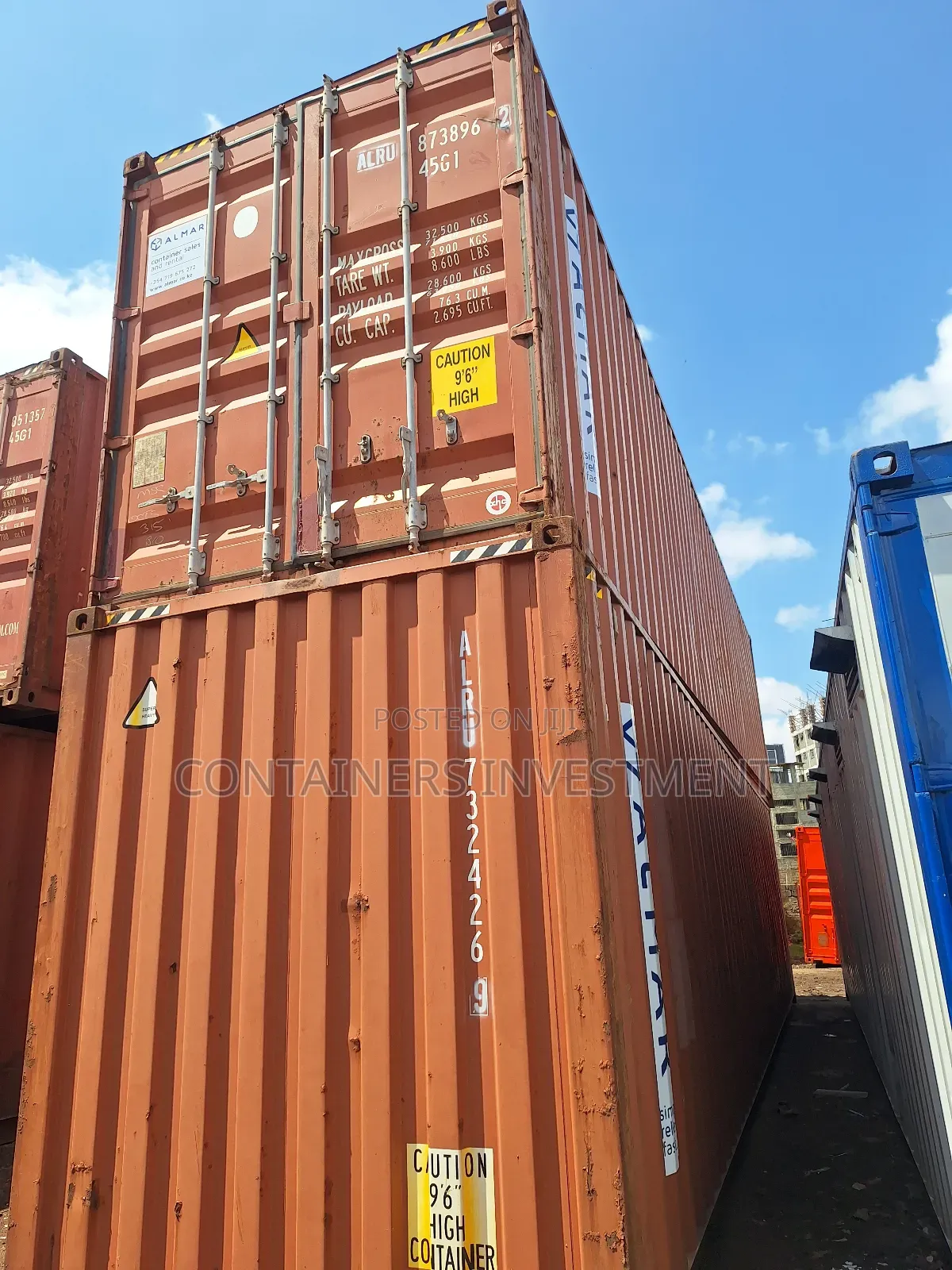 40ft Containers Available- Updated Clean Containers At Friendly Price.