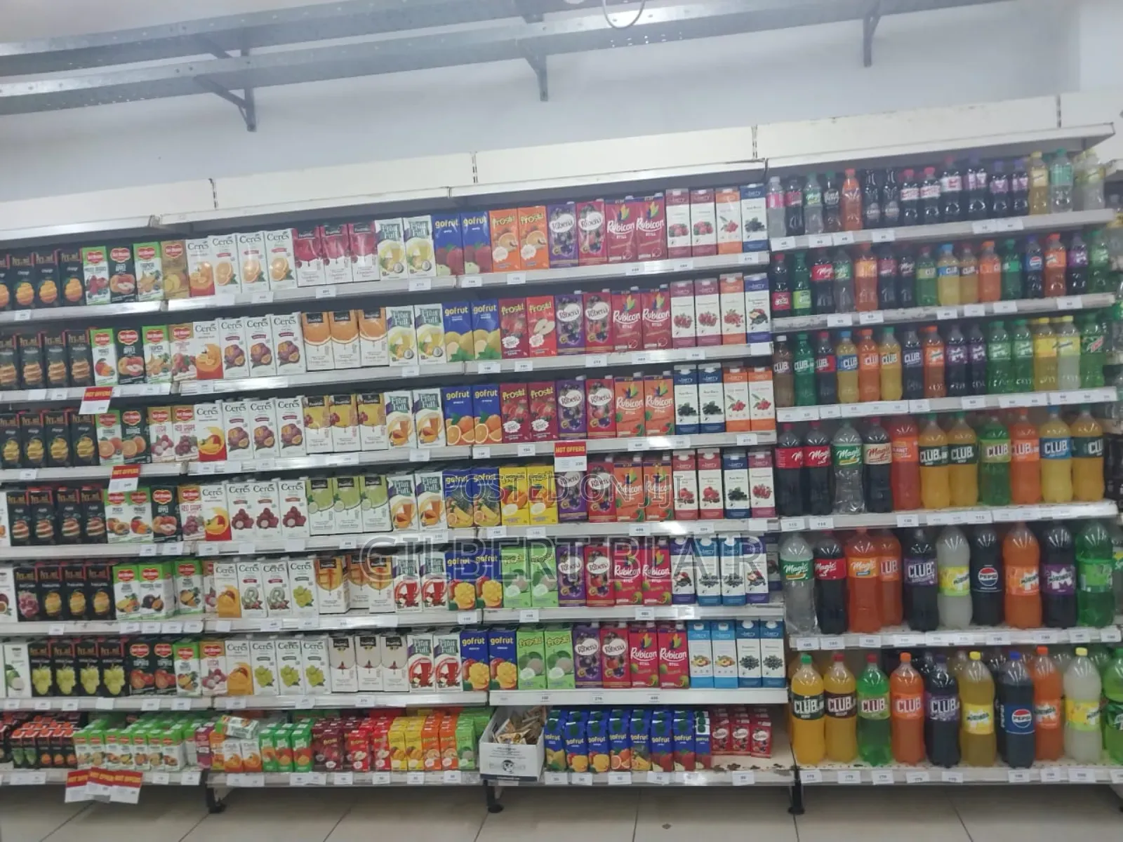 Adjustable Supermarket Shelves