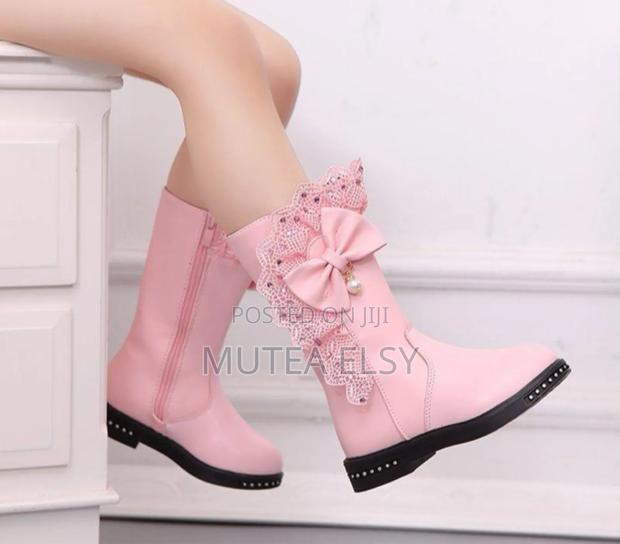 Pink Red Girls Boots - thumbnail 4