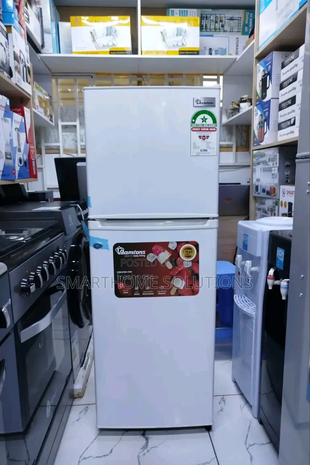 Ramtons Rf/173, 2 Door Direct Cool Fridge, 128 Litres - Silver