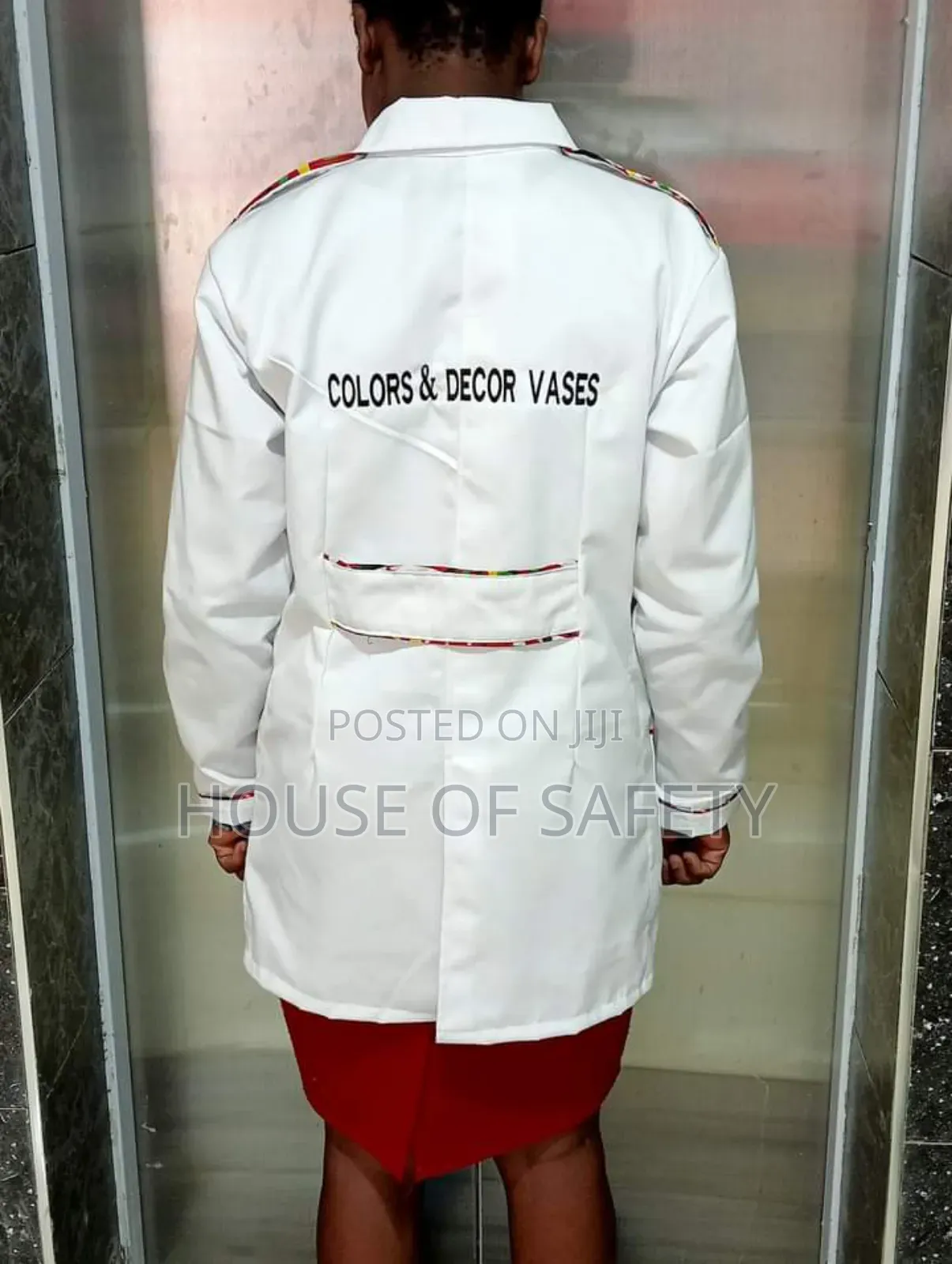 High-Visibility Safety White Coats