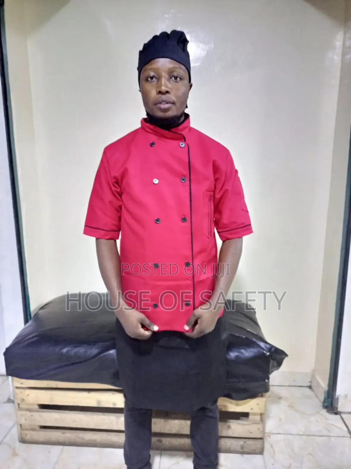 Red Cooking Uniforms Gorgeous for Men