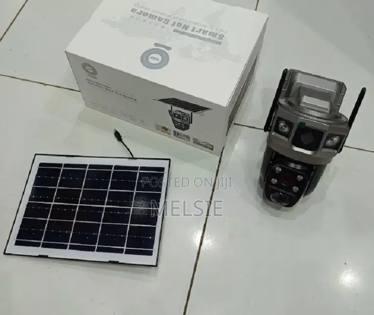 V380 4g Solar Security Camera – Dual Lens, 4mp Hd, Waterproof