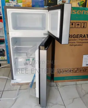 New in Hisense Ref091dr-91l Double Door Refrigerator+5 Year Warranty.