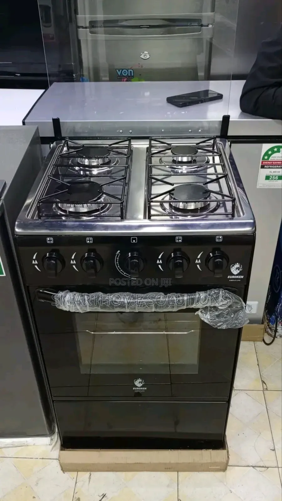 Full Euroken Standing Cooker With Gas Oven Cooker
