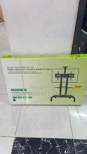 Tv Trolley Stand Model -Ava-1500 Height Adjustable Fits 32"-75"