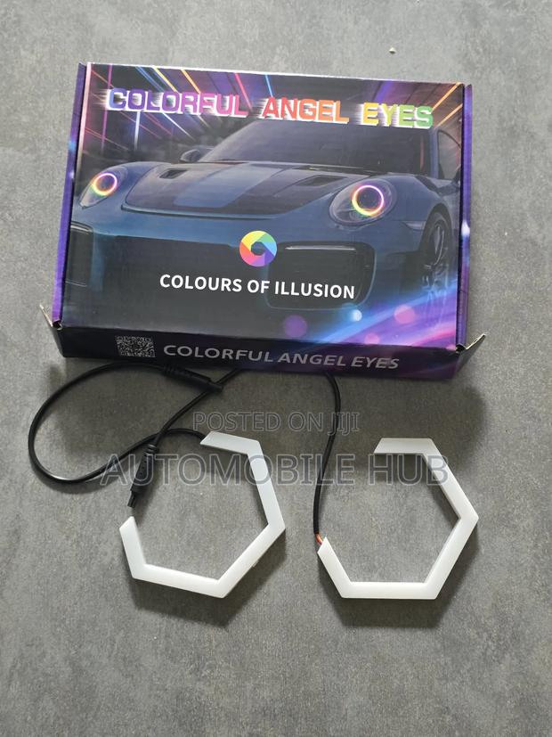 Hexagon DRL Headlights With Bluetooth – Stylish Smart Lighting