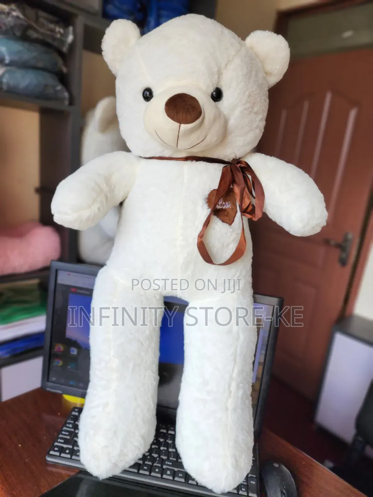 Teddy Bear 80cm White for Valentine ,Christmas, Anniversary, Birthdays