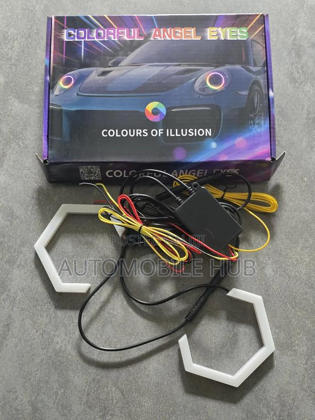 Bluetooth Hexagon DRL Headlights – Led Daytime Running Lights