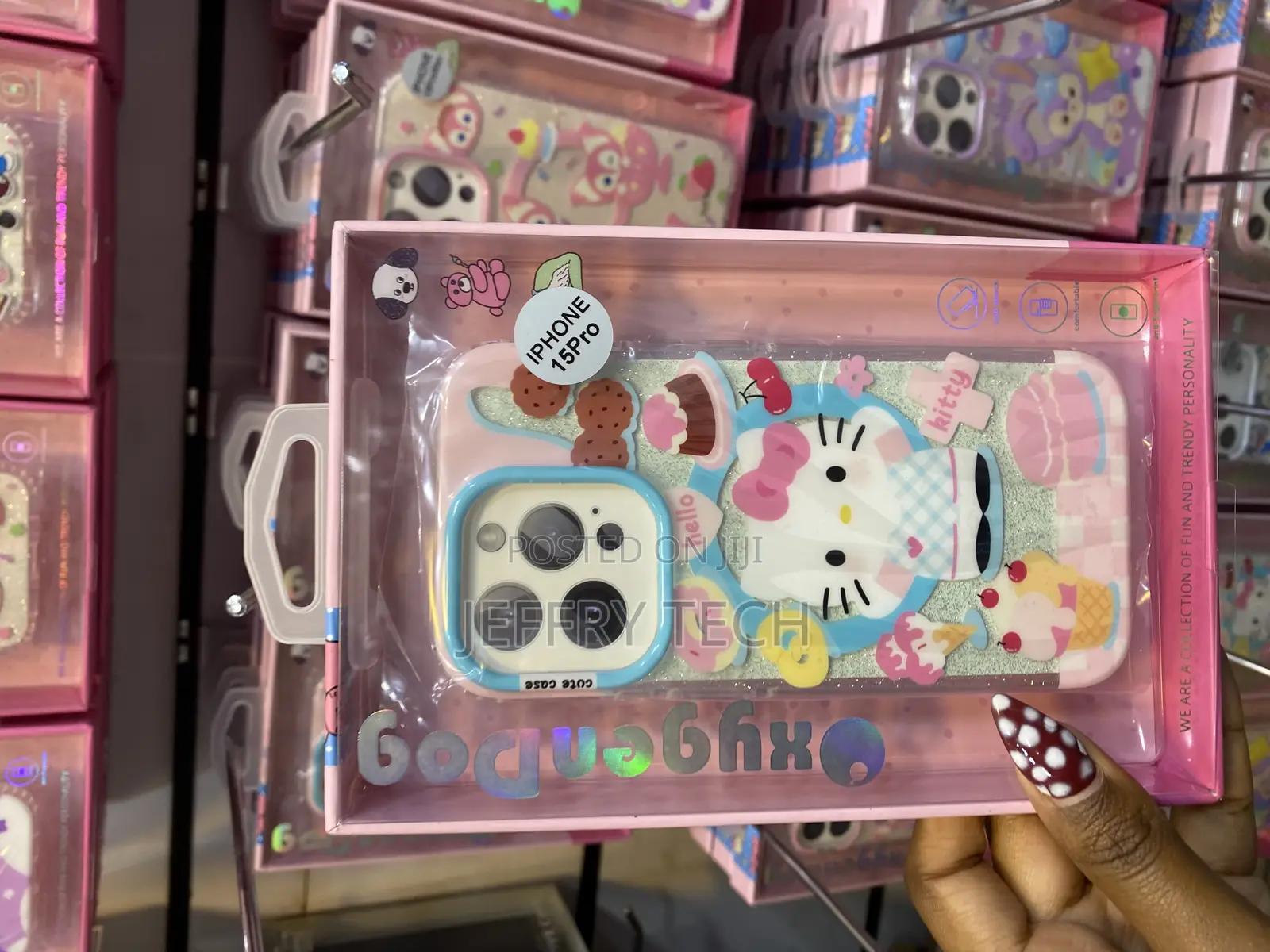 Iliuend iPhone 15 Pro Magsafe Compatible Hello Kitty Disney Case