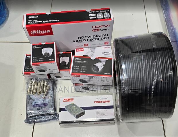 8 Channel Dahua CCTV Camera Complete Kit Wikth 8 Cameras Full Hd - thumbnail 2