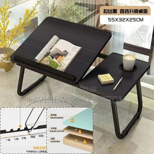 Adjustable Tilting Laptop Folding Table Stand Desk Bed Table
