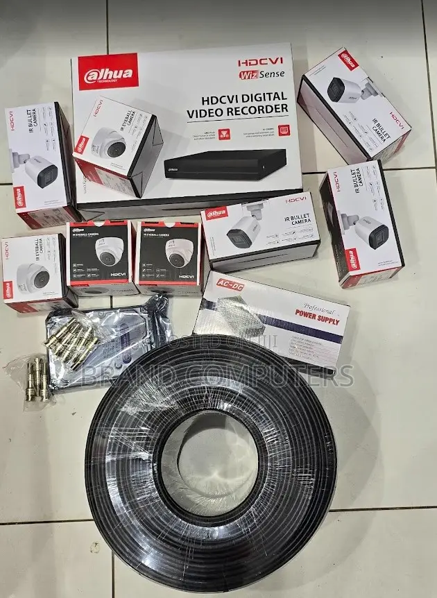 8 Channel Duhua 1080p 8 Cameras CCTV Complete Kit