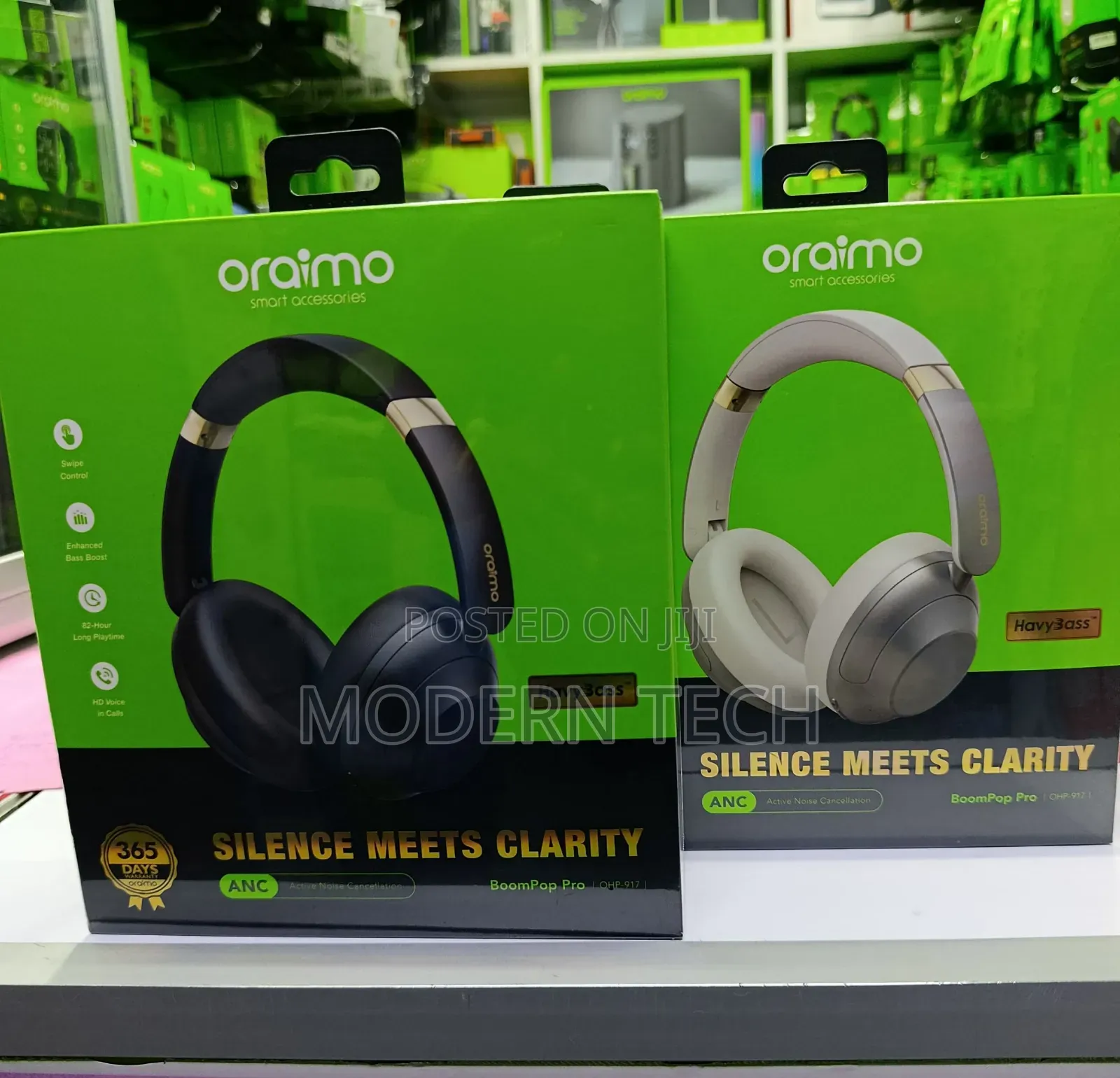 Oraimo Boompop Pro Anc Over-Ear Headphones Boom Pop Pro