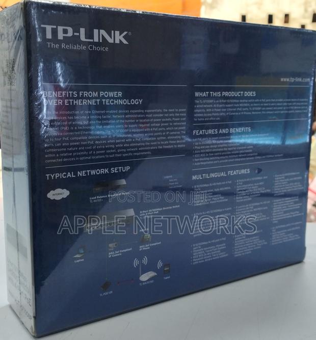 Tp-Link 8 Port 10/100mbps Desktop Switch With 4-Port Poe - thumbnail 2
