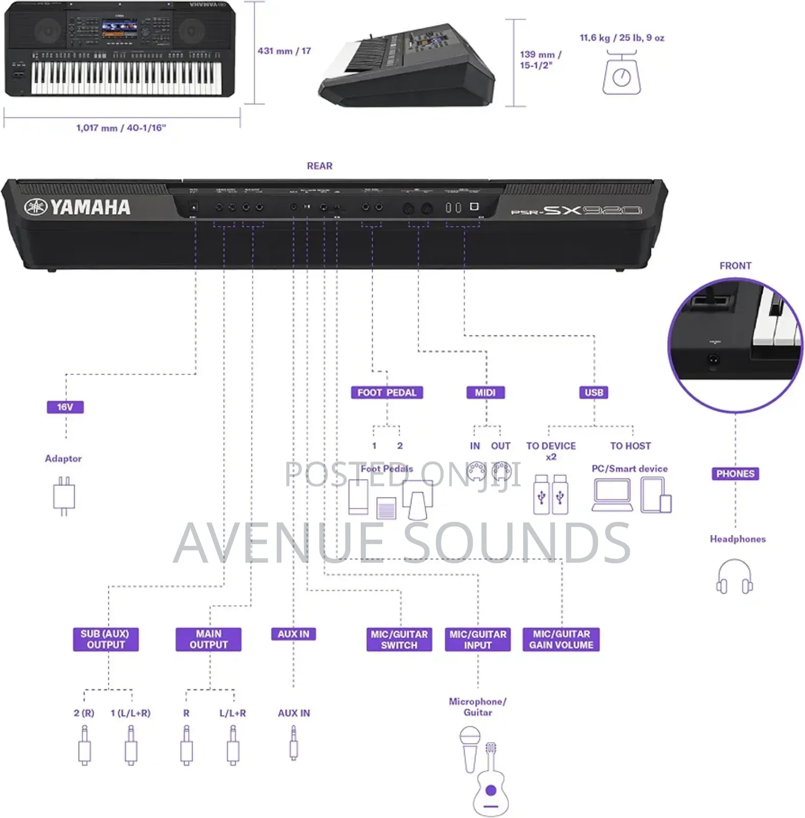 Yamaha, 61-key Arranger Keyboard With Premium Sound, Full (Psrsx900)