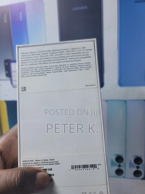 New Apple iPhone 12 128 GB Black - thumbnail 3