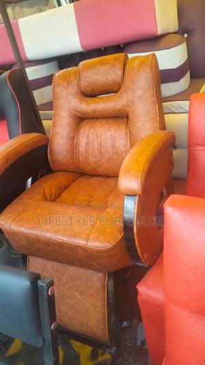 Brown Executive Barber Seats - main view
