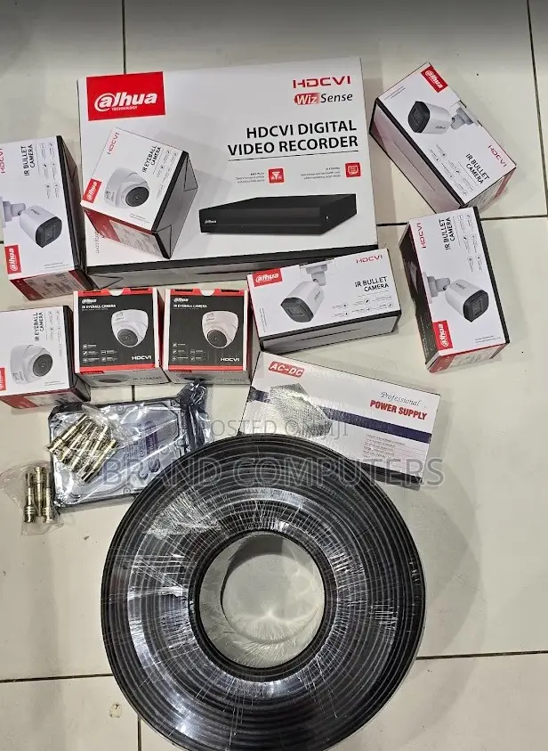 Dahua CCTV Camera Set 8 Full Package Kit 1080p Dahua CCTV Package