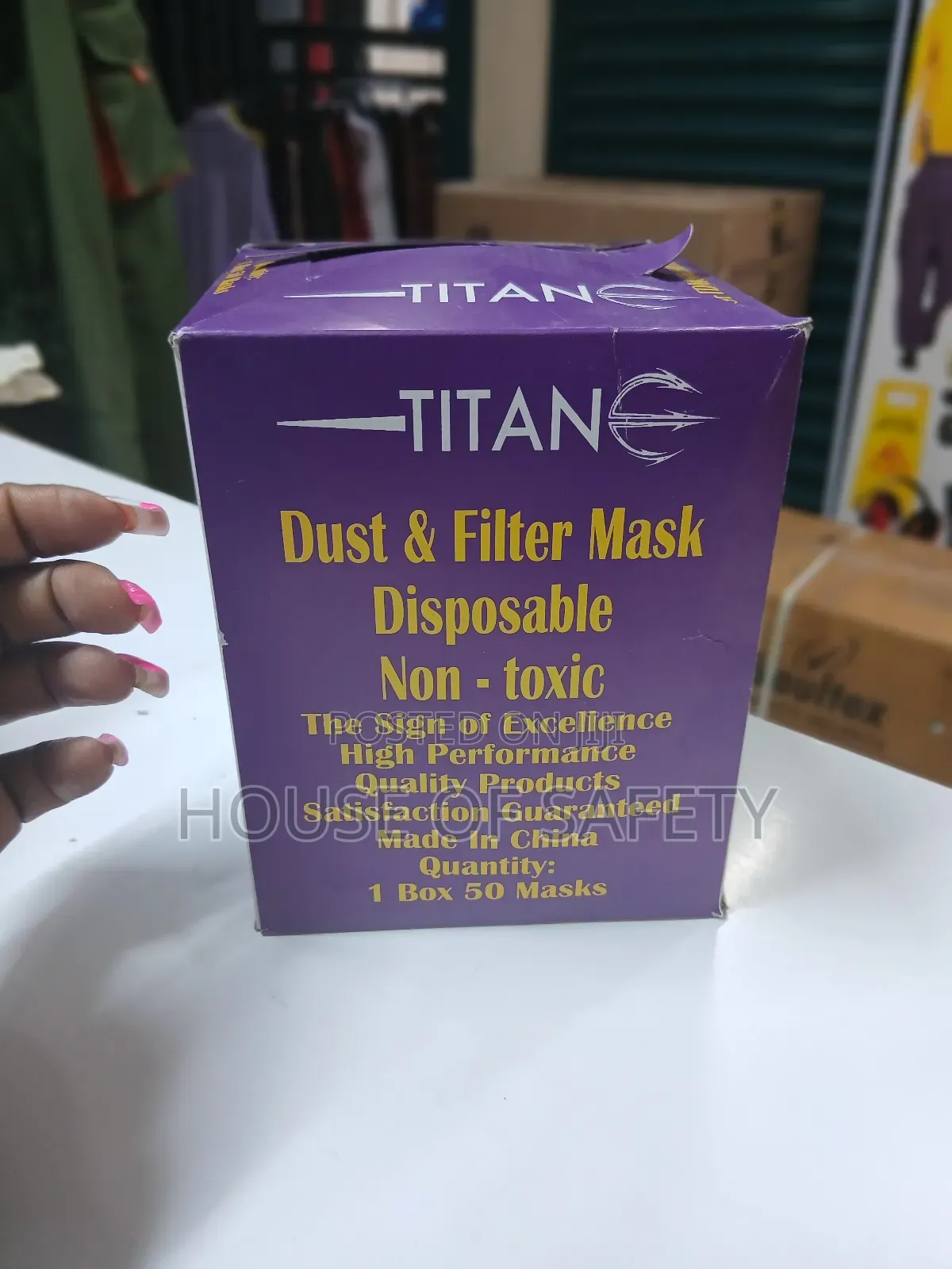 Disposable White Cup Masks