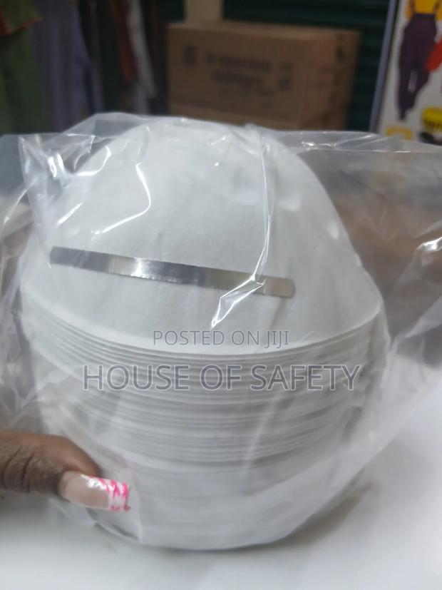 Disposable White Cup Masks - thumbnail 2